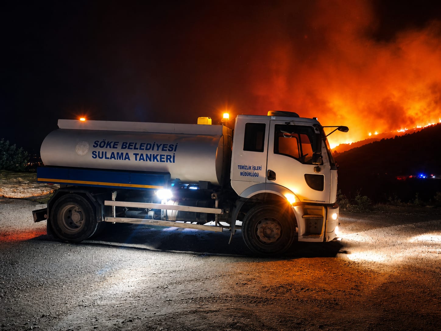 Çine’deki Orman Yangınına Söke Belediyesi’nden Destek