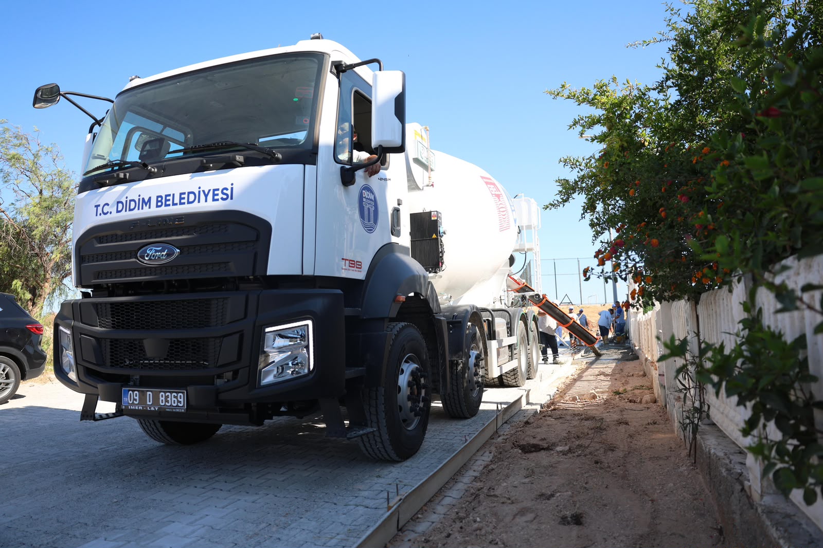 Didim Belediyesi’nin yeni beton mikseri görev başında