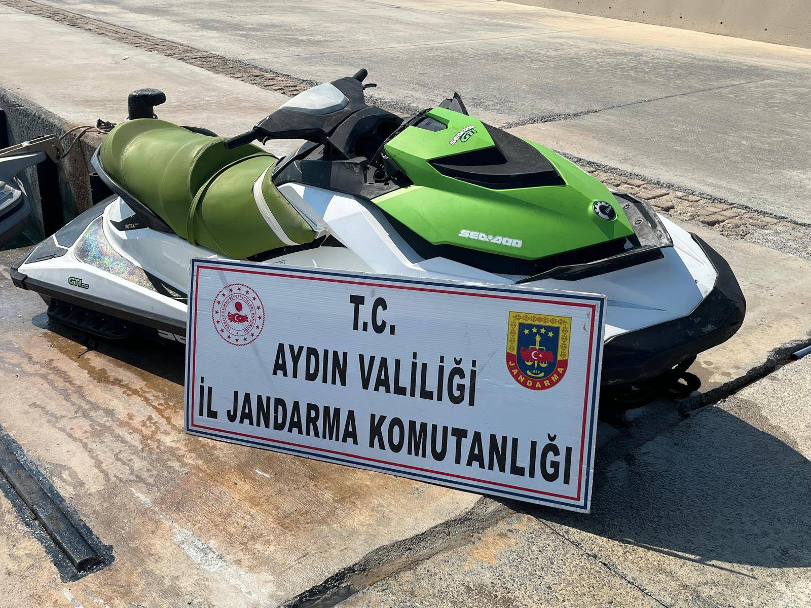 Didim’de jet-ski ile göçmen kaçakçılığı