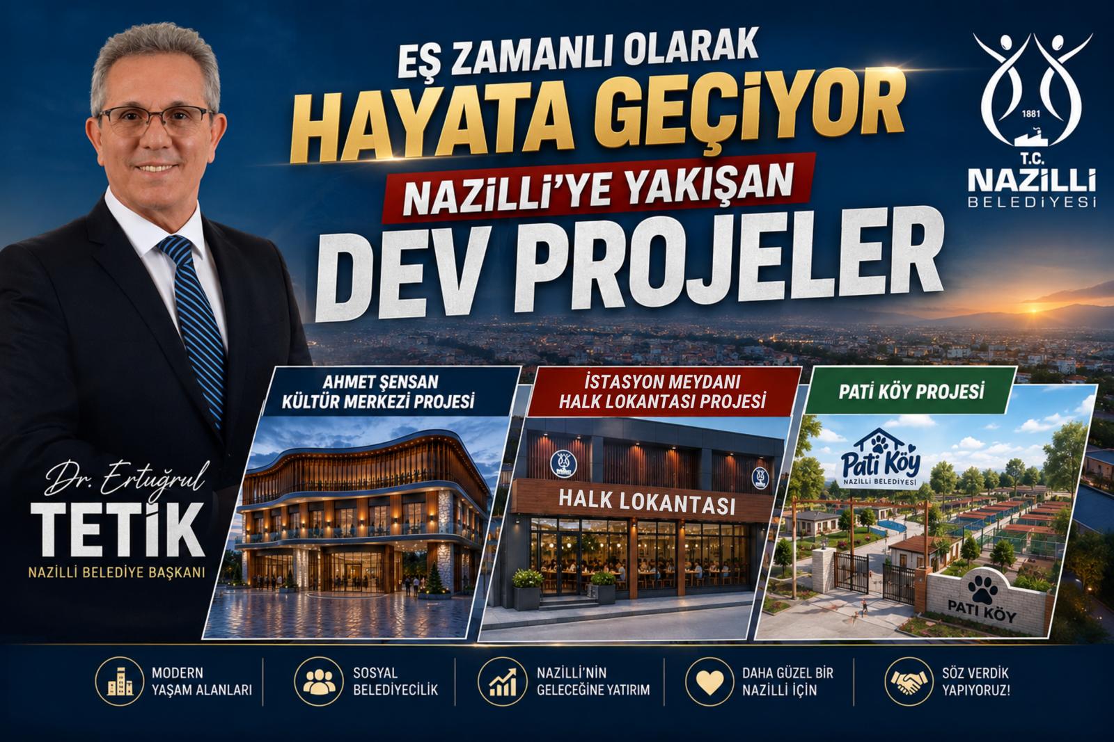 Tetik düğmeye bastı: Nazilli’de dev projeler eş zamanlı yükseliyor