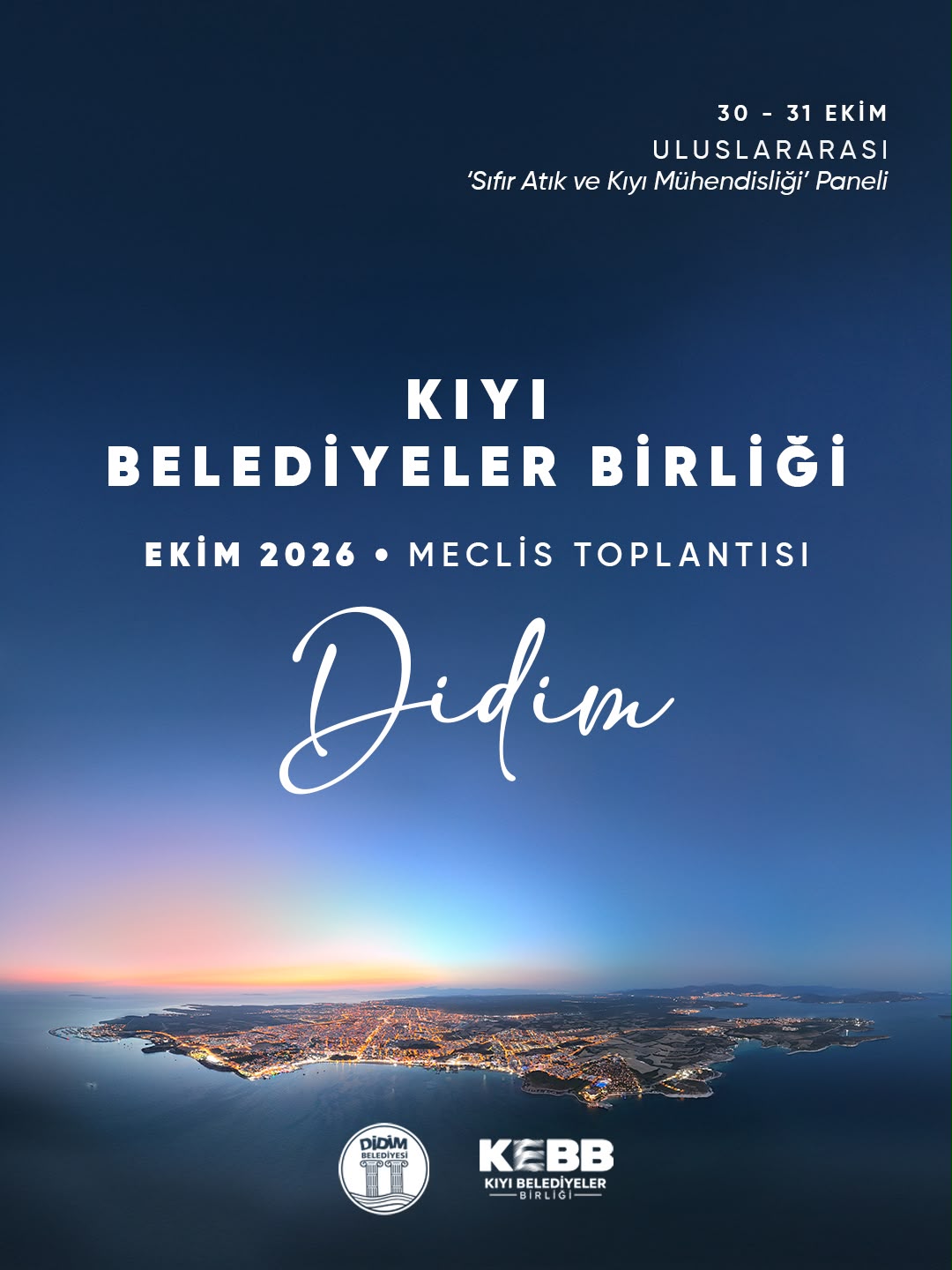 Kıyı kentlerinin ortak gündemi, 30 Ekim–1 Kasım tarihlerinde Didim’de ele alınacak
