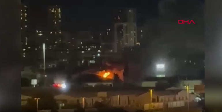 Hastane çatısında çıkan yangın kontrol altına alındı