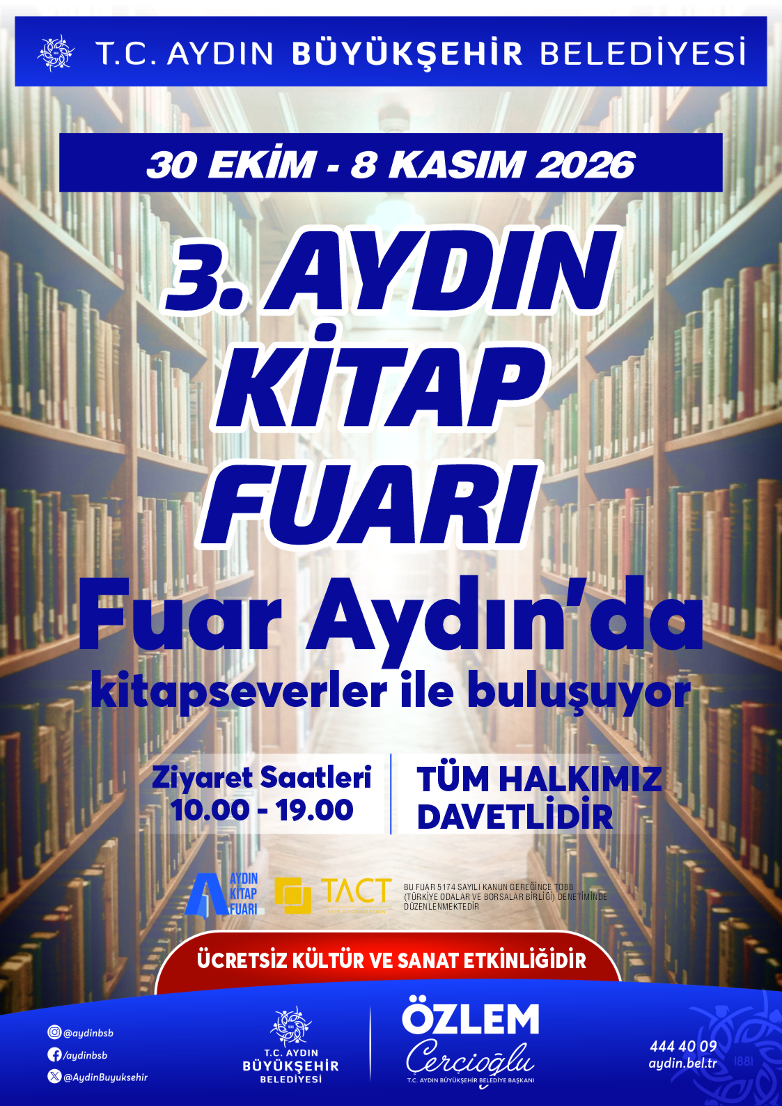 Başkan Çerçioğlu’ndan Aydın Kitap Fuarı’na davet