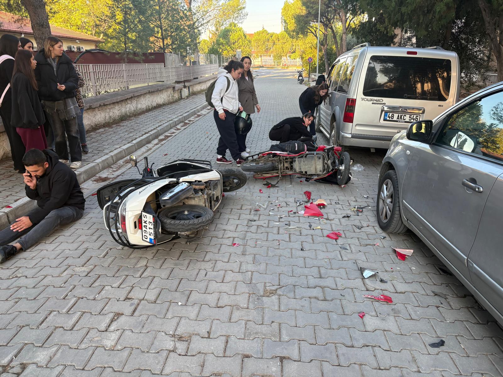 Çine’de iki motosiklet çarpıştı: 2 yaralı
