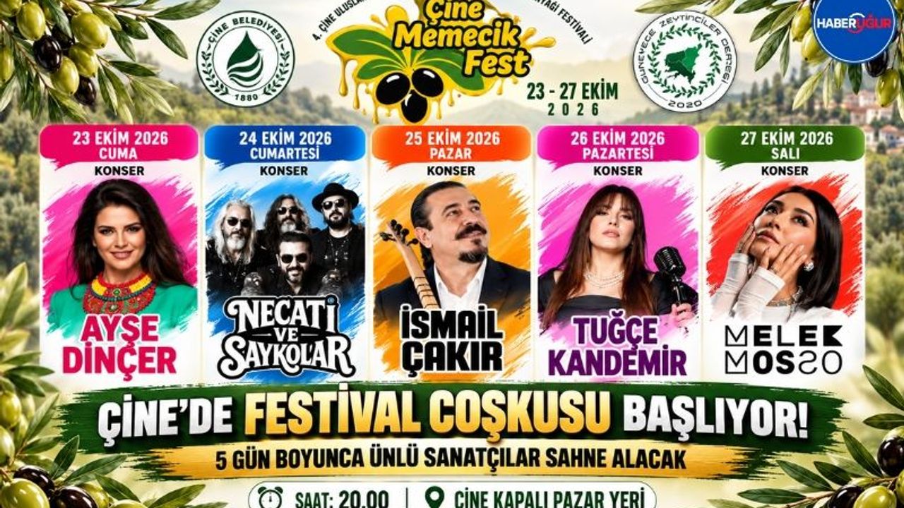 Çine’de festival coşkusu başlıyor! 5 gün boyunca ünlü sanatçılar sahne alacak